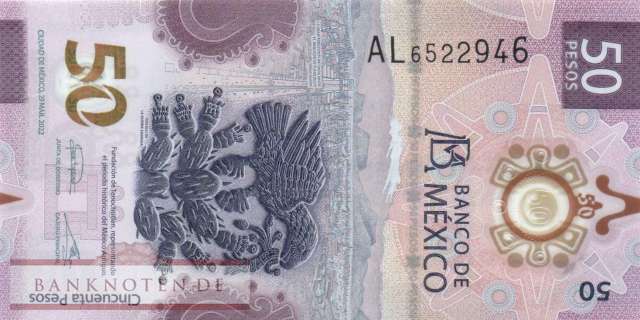 Mexico - 50  Pesos (#133b-U4_UNC)