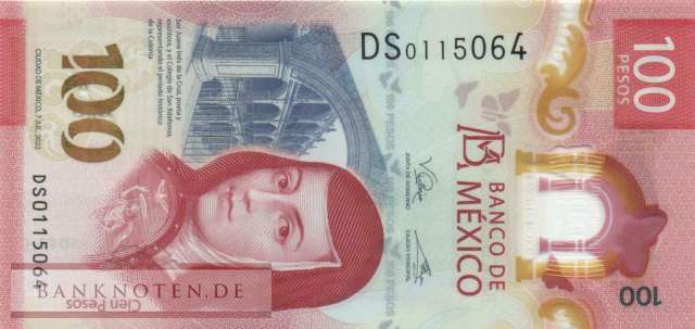 Mexico - 100  Pesos (#134h-U3_UNC)