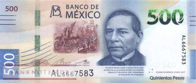 Mexico - 500  Pesos (#136a-U2_UNC)