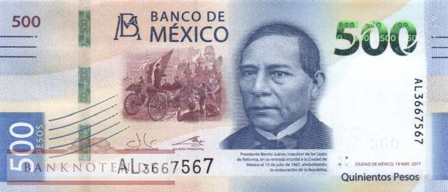 Mexico - 500  Pesos (#136a-U4_UNC)