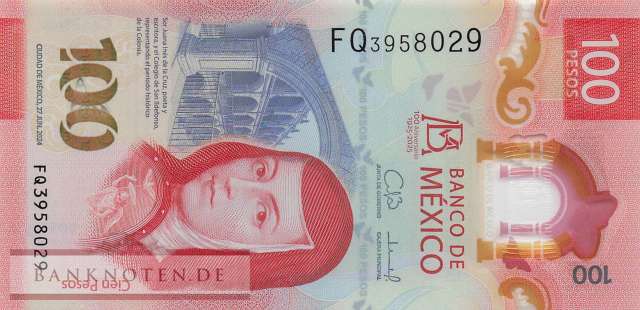 Mexico - 100  Pesos (#139-3_UNC)