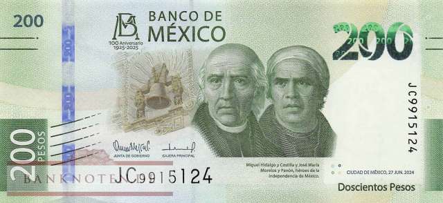 Mexico - 200  Pesos (#140-3_UNC)