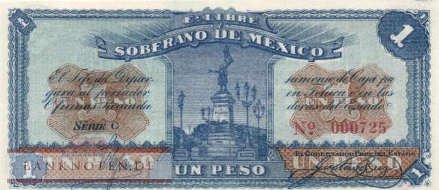 Mexico - Toluca - 1  Peso (#S0881_UNC)