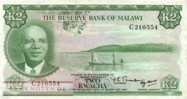 Malawi - 2  Kwacha (#007a_VF)