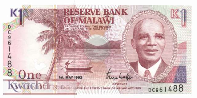 Malawi - 1  Kwacha (#023b_UNC)