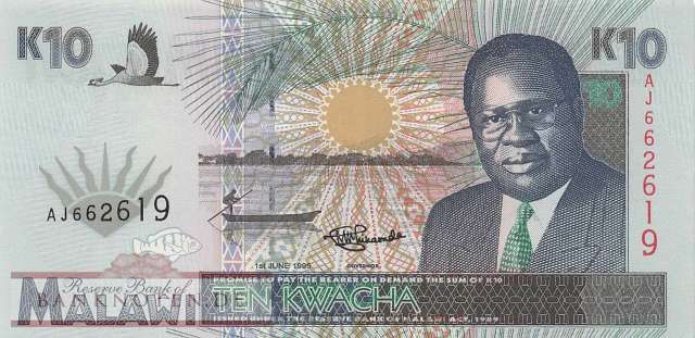 Malawi - 10  Kwacha (#031_UNC)