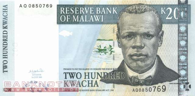 Malawi - 200  Kwacha (#047a_UNC)
