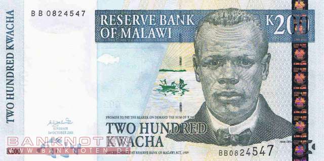 Malawi - 200  Kwacha (#047b_UNC)