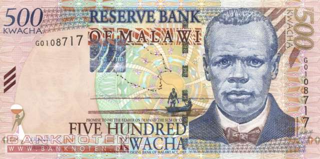 Malawi - 500  Kwacha (#048a_UNC)