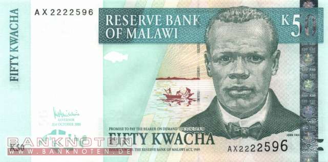 Malawi - 50  Kwacha (#053a_UNC)