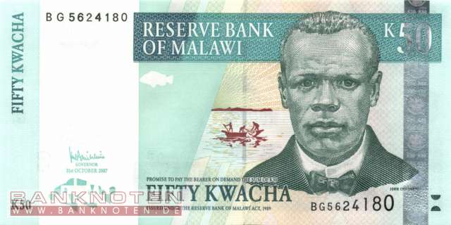 Malawi - 50  Kwacha (#053c_UNC)