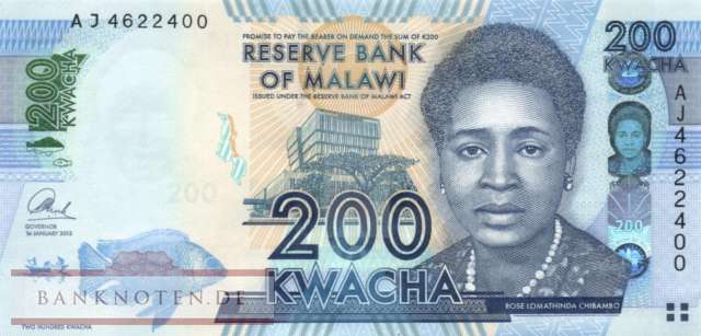 Malawi - 200  Kwacha (#060b_UNC)