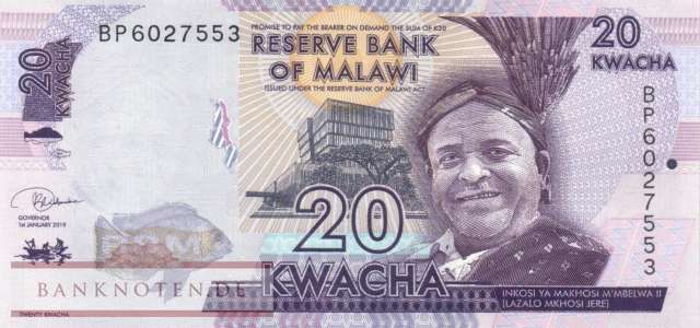 Malawi - 20  Kwacha (#063e_UNC)