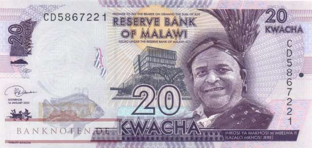 Malawi - 20  Kwacha (#063f_UNC)
