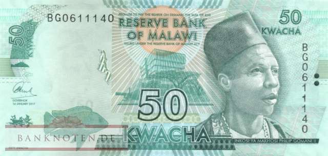 Malawi - 50  Kwacha (#064d_UNC)