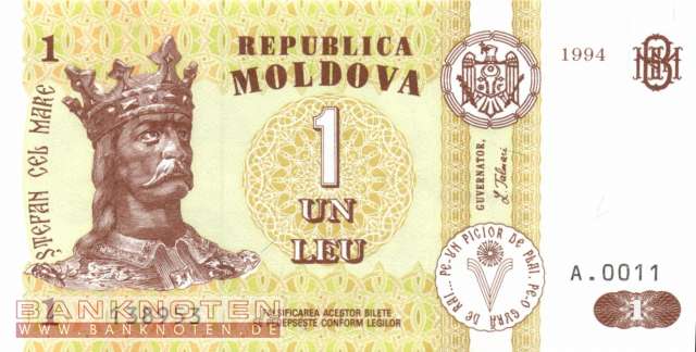 Moldavia - 1  Leu (#008a_UNC)