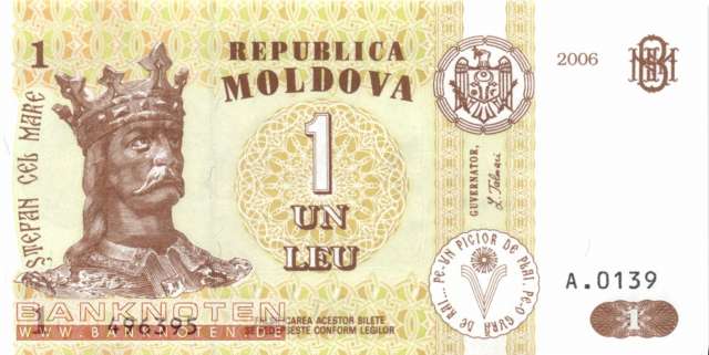 Moldavia - 1  Leu (#008g_UNC)