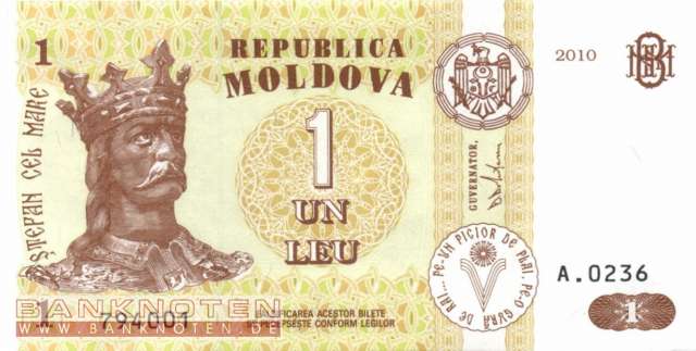 Moldavia - 1  Leu (#008h_UNC)