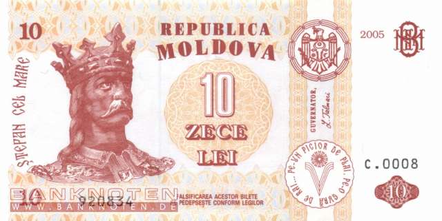 Moldawien - 10  Lei (#010d_UNC)