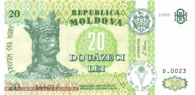 Moldawien - 20  Lei (#013d_UNC)