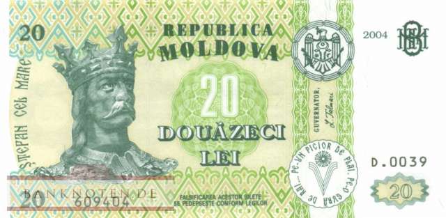 Moldawien - 20  Lei (#013f_UNC)