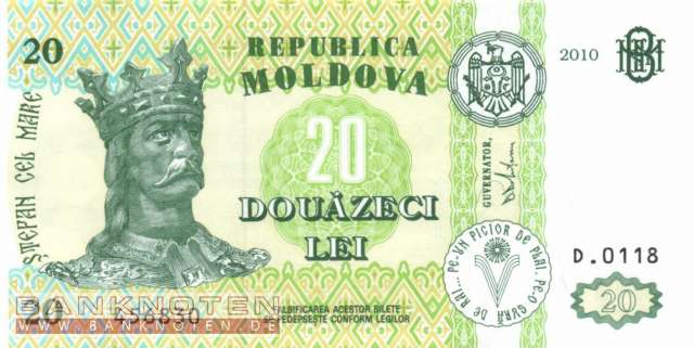 Moldawien - 20  Lei (#013i_UNC)