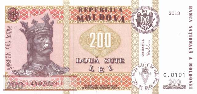 Moldavia - 200  Lei (#016d_UNC)