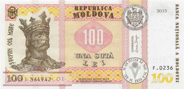 Moldavia - 100  Lei (#025c_UNC)