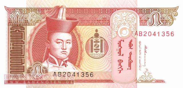 Mongolei - 5  Tugrik (#053_UNC)