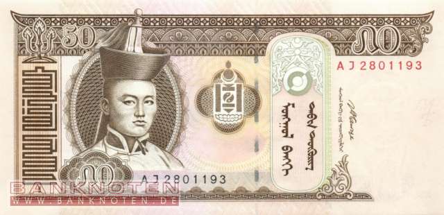 Mongolei - 50  Tugrik (#064b_UNC)