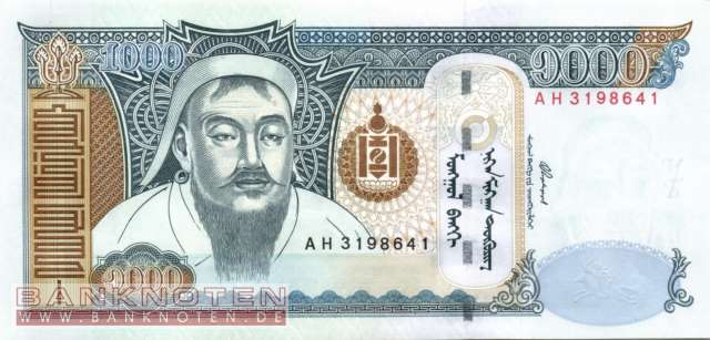 Mongolei - 1.000 Tugrik (#067a_UNC)