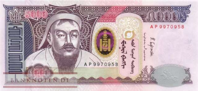 Mongolia - 5.000  Tugrik (#068d_UNC)