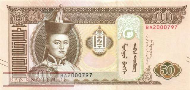 Mongolia - 50  Tugrik (#072b_UNC)