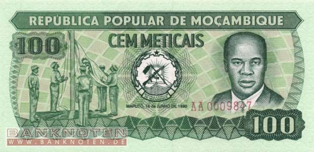 Mozambique - 100 Meticais (#126_UNC)