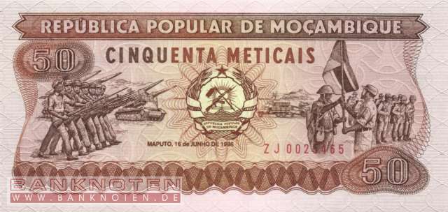 Mozambique - 50  Meticais - Ersatzbanknote (#129bR_UNC)
