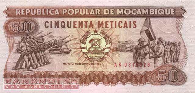 Mozambique - 50  Meticais (#129b_UNC)