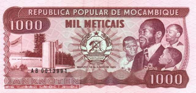 Mozambique - 1.000  Meticais (#132a_UNC)
