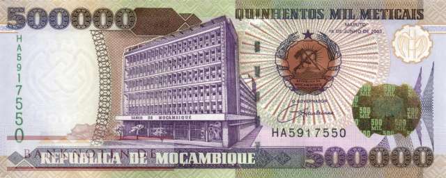 Mozambique - 500.000  Meticais (#142_UNC)