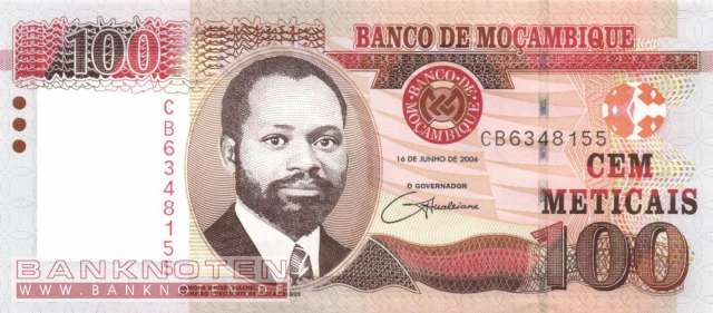 Mozambique - 100 Meticais (#145_UNC)