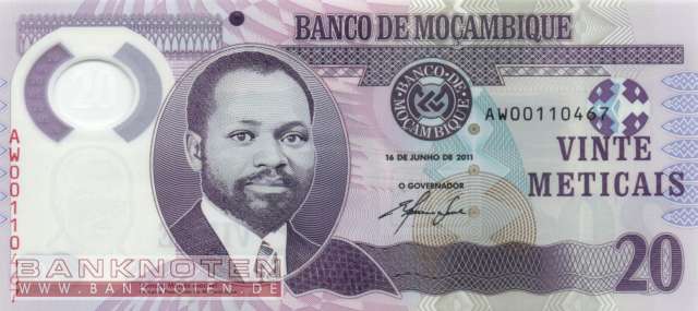 Mozambique - 20  Meticais - Ersatzbanknote (#149aR_UNC)