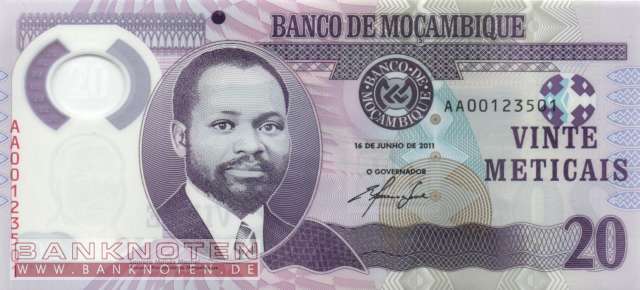 Mozambique - 20  Meticais (#149a_UNC)