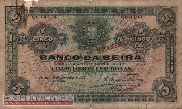 Mozambique - 5  Libras (#R021a-U2_G)