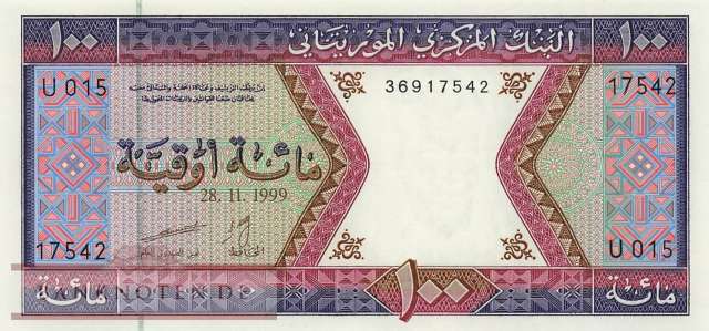 Mauritania - 100  Ouguiya (#004i_UNC)