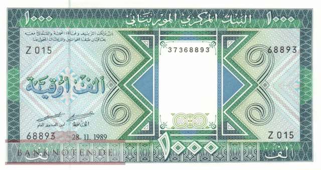 Mauretanien - 1.000  Ouguiya (#007_A_UNC)