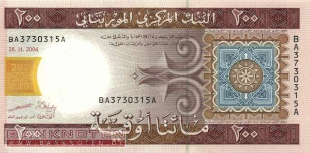 Mauretania - 200  Ouguiya (#011a_UNC)
