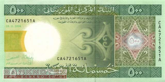 Mauretanien - 500  Ouguiya (#012a_UNC)