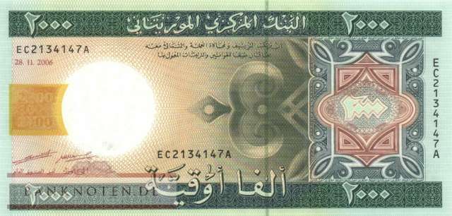 Mauretanien - 2.000  Ouguiya (#014b_UNC)