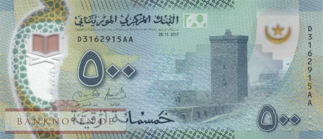 Mauretanien - 500  Ouguiya (#025a_UNC)