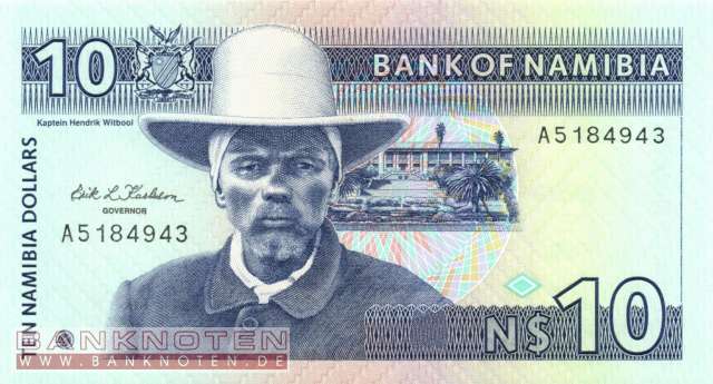 Namibia - 10  Namibia Dollars (#001a_UNC)