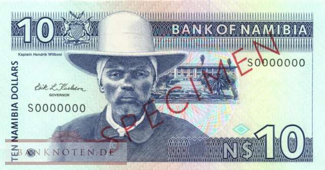Namibia - 10  Namibia Dollars - SPECIMEN (#001s_UNC)